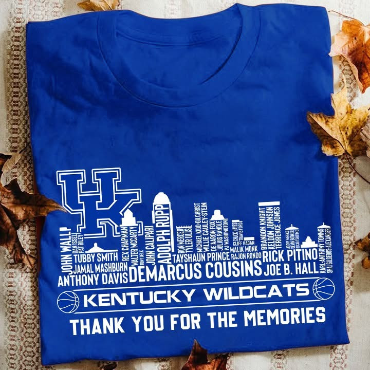 Kentucky Wildcats Thank You For The Memories Shirt Basketball Fan Merch Gifts For Him Her-1