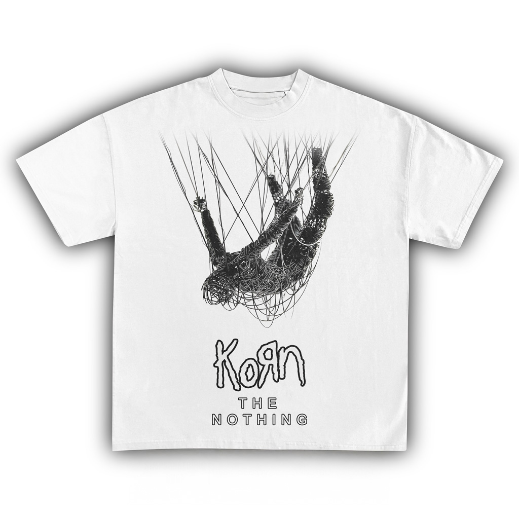 Korn The Nothing T-Shirt White Korn Merch Cool Gifts For Music Lovers-1