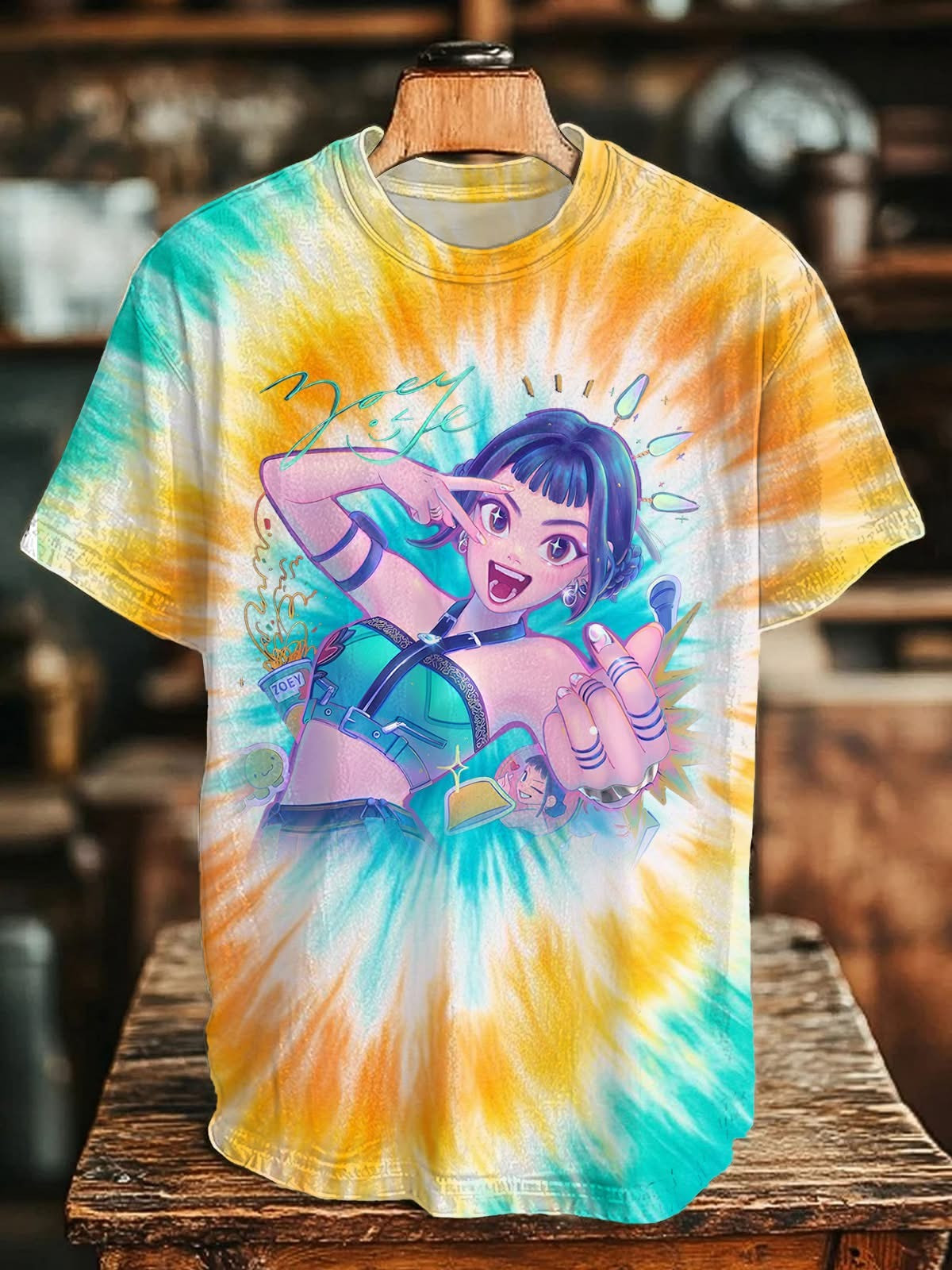 Kpop Demon Hunters Merch Zoey Tie Tide T-Shirt Gifts For Kpop Demon Hunters Fans-1