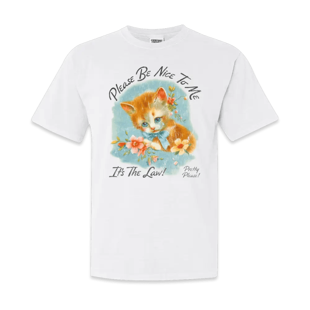 Kurtis Conner Merch Please Be Nice To Me It's The Law Kitten T-Shirt Gifts For Film Fans-1 Kurtis Conner Merch Please Be Nice To Me It's The Law Kitten T-Shirt Gifts For Film Fans-1
