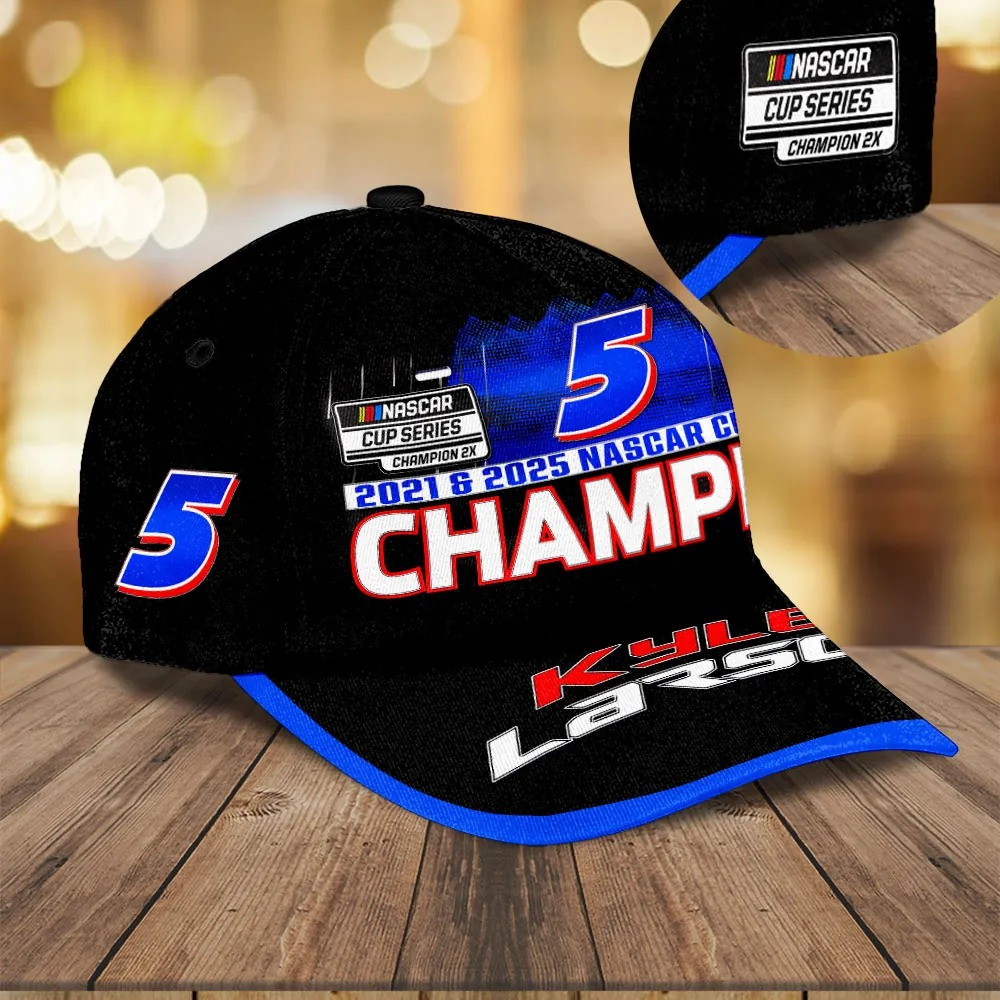 Kyle Larson 2025 Nascar Cup Series Champions Hat Kyle Larson Merch Christmas Gifts For Boyfriend-1 Kyle Larson 2025 Nascar Cup Series Champions Hat Kyle Larson Merch Christmas Gifts For Boyfriend-1