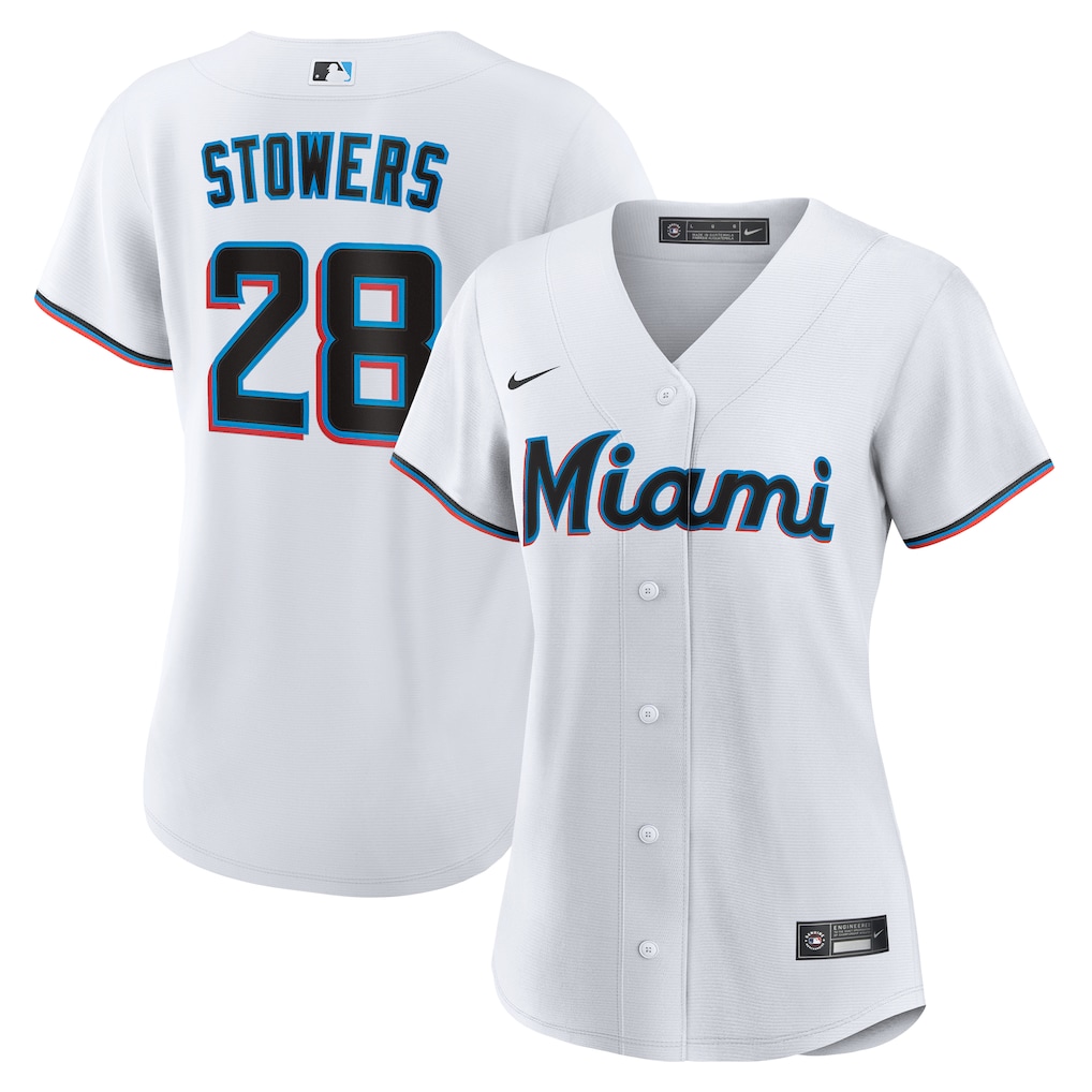 Kyle Stowers Miami Marlins Nike Women's Home Replica Jersey - White-1