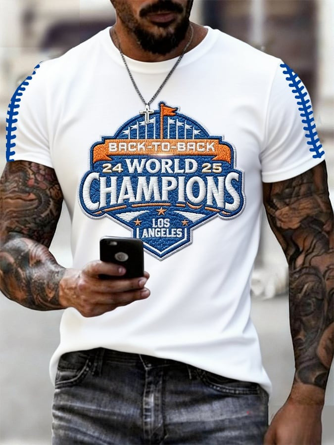 LA Dodgers Back To Back World Series Champions 2025 Shirt Print Best Gifts For Dodgers Fans-1