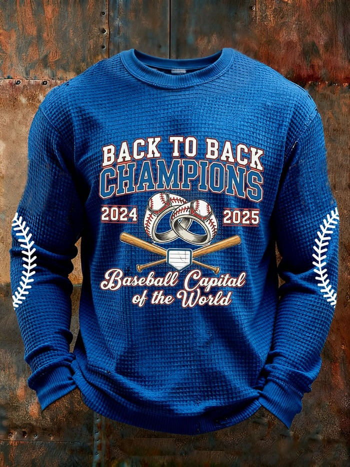LA Dodgers Back To Back World Series Champions 2025 Sweatshirt Dodgers Merch Gifts For Him-1