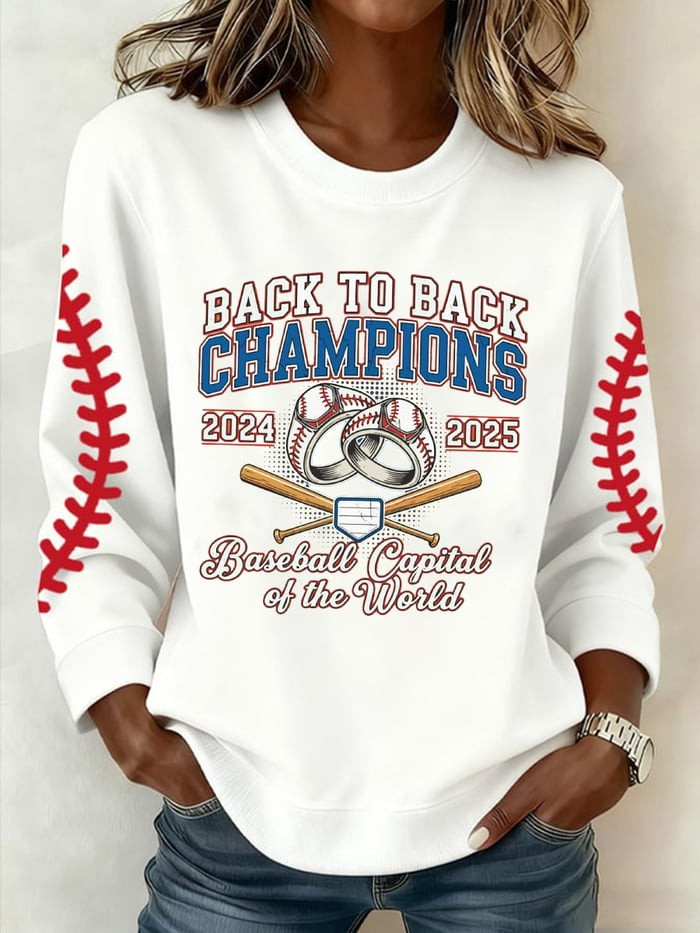 LA Dodgers Back To Back World Series Champions 2025 Sweatshirt Fan Merch Dodgers Gift Ideas-1