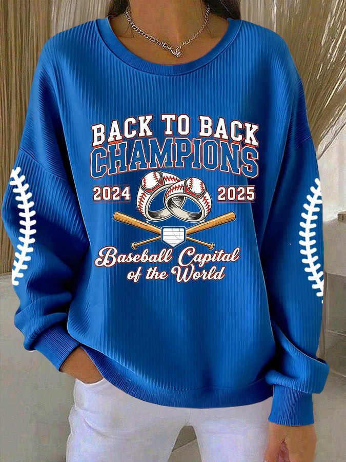 LA Dodgers Back To Back World Series Champions 2025 Sweatshirt Great Gifts For Dodgers Fans-1