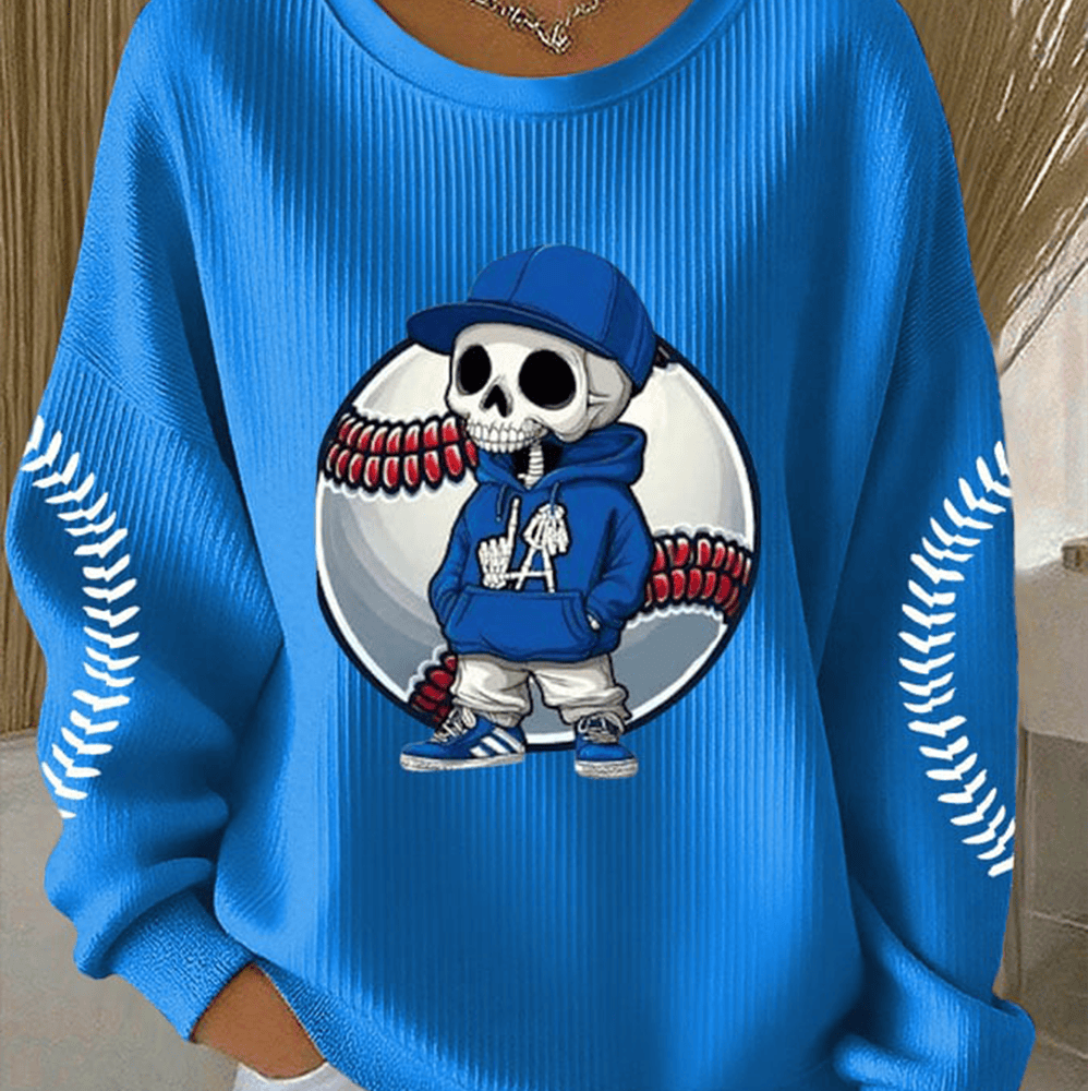 LA Dodgers Baseball 2025 Sweatshirt Baseball Skeleton La Dodgers Merch Best Gifts-1 LA Dodgers Baseball 2025 Sweatshirt Baseball Skeleton La Dodgers Merch Best Gifts-1