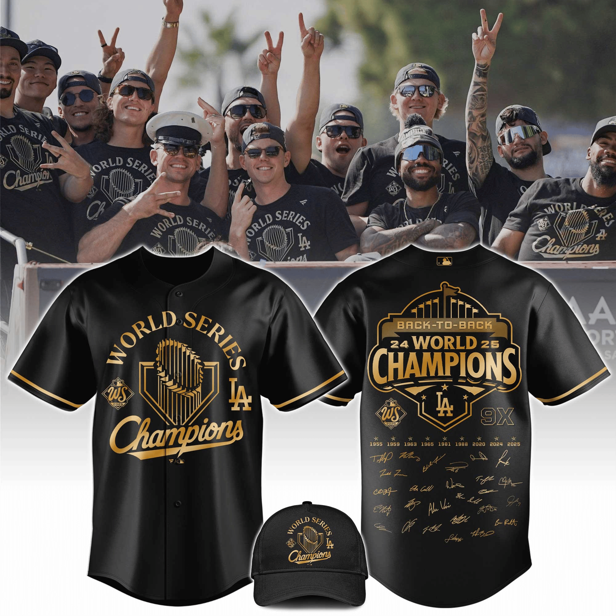 LA Dodgers Champions World Series 2025 Jersey LA Dodgers Championship Merch Gift Ideas For Dad-1