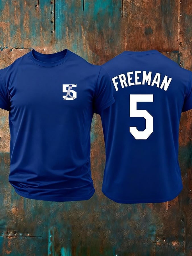 LA Dodgers Freeman Number 5 Shirt Los Angeles Dodgers Freddie Freeman Merch Gifts For Fans-1