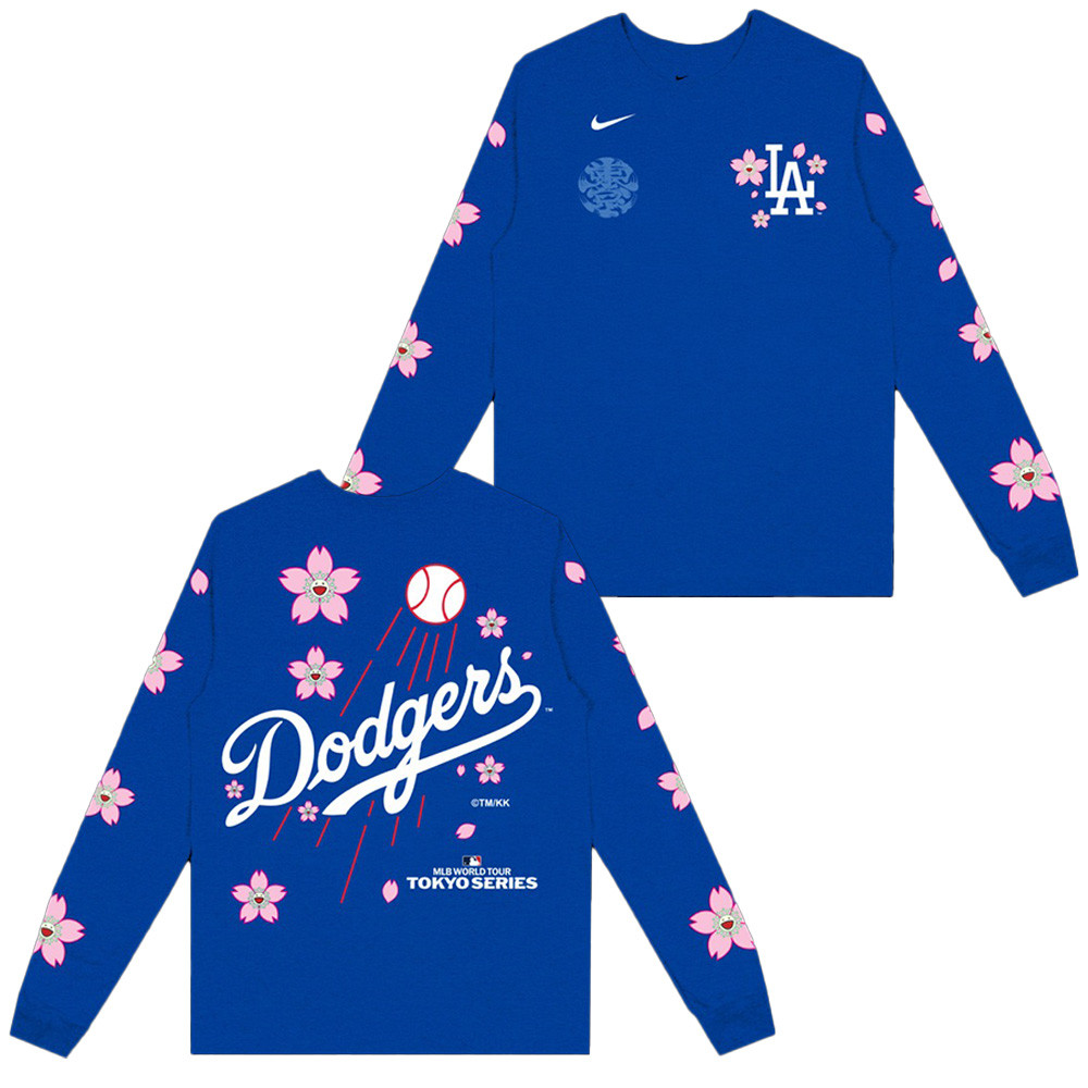 LA Dodgers Takashi Murakami MLB World Tour Tokyo Series Long Slevve Shirt 2025 Baseball Fan Merch-1