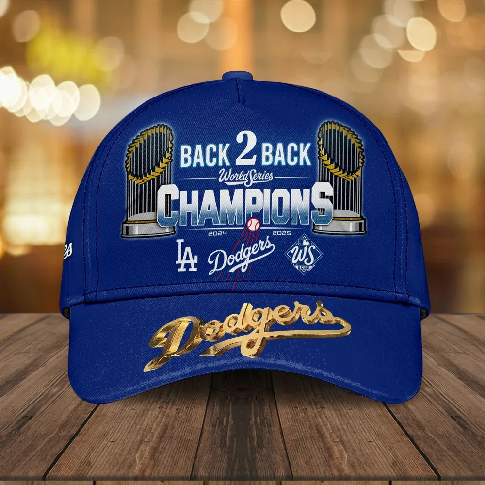 LA Dodgers World Series 2025 Hat Back 2 Back World Series Cap Baseball Fan Gifts-1