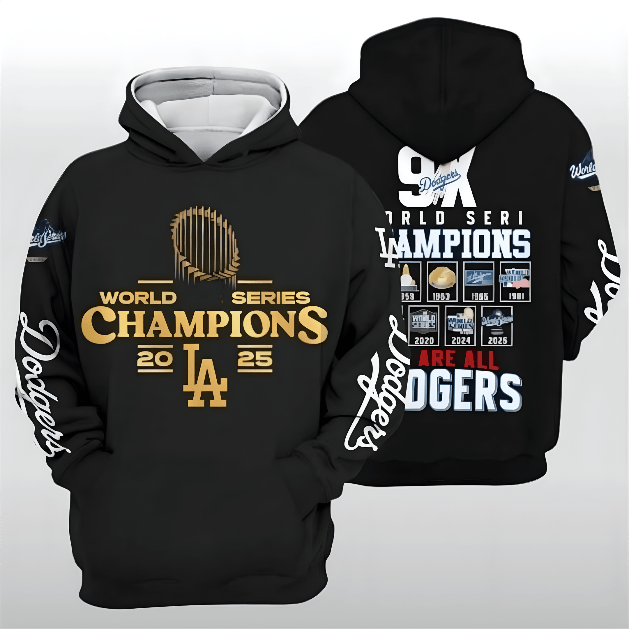 LA Dodgers World Series 2025 Hoodie LA Dodgers Clothing Championship Merch Gifts Idea For Dad-1