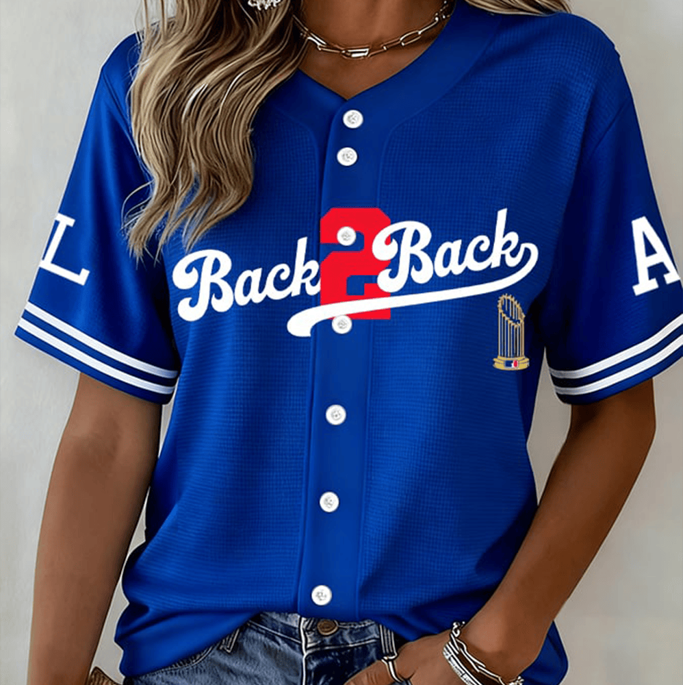 LA Dodgers World Series 2025 Jersey Back 2 Back La Dodgers Merch Sport Gifts-1