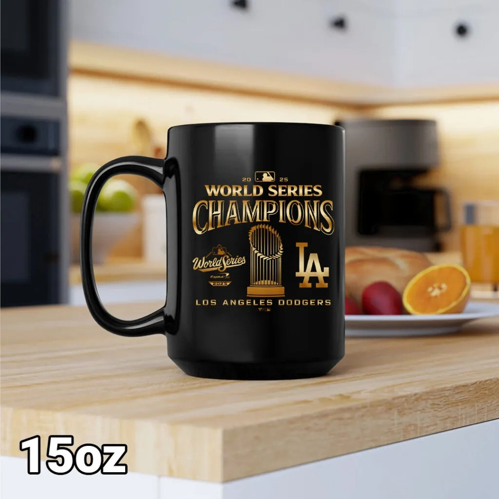 LA Dodgers World Series 2025 Mug Baseball Coffee Cup Unique Gifts For Dodgers Lover-1