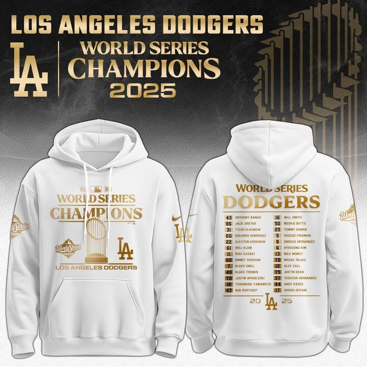 LA Dodgers World Series Champions 2025 Hoodie Dodgers Championship Merch Best Gifts-1