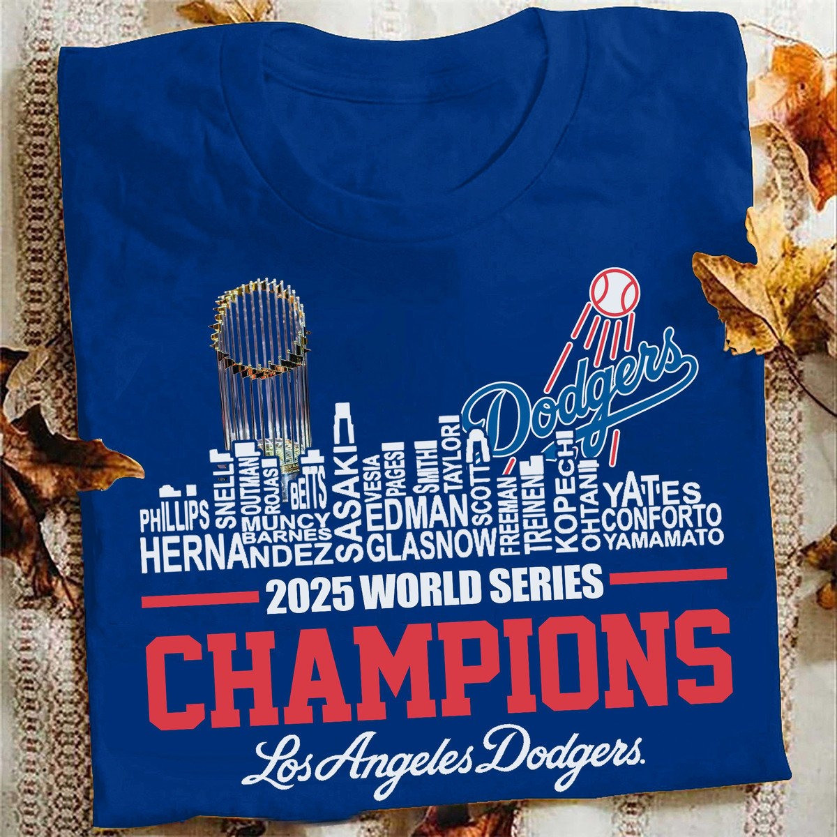 LA Dodgers World Series Champions 2025 T-Shirt Dodgers Fan Merch Best Gifts For Him Her-1