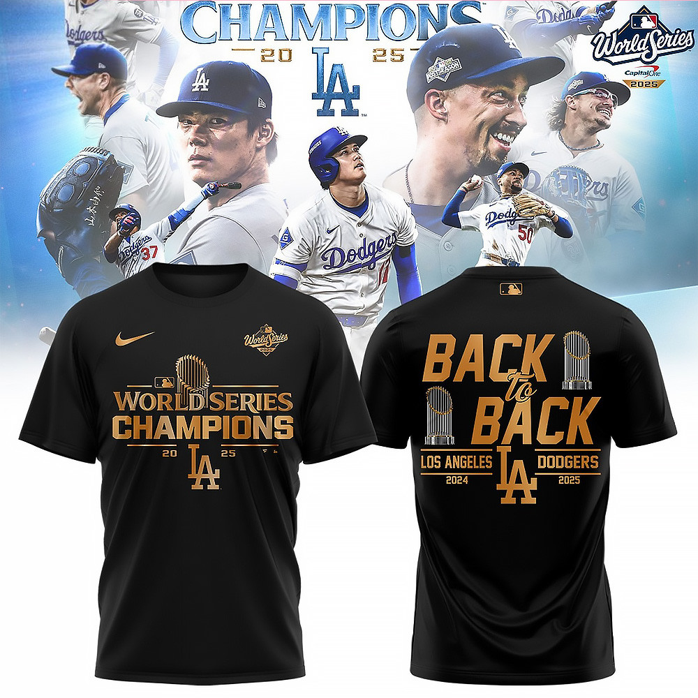 LA Dodgers World Series Champions 24 25 T-Shirt B2B Clothing LA Dodgers World Series Merch 2025-1
