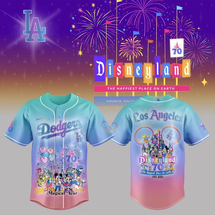 LA Dodgers X Disney 70th Magic Years 2025 Jersey Cute Gifts For Disney Lovers Adults-1 LA Dodgers X Disney 70th Magic Years 2025 Jersey Cute Gifts For Disney Lovers Adults-1