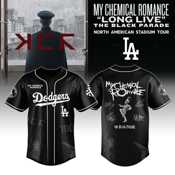 LA Dodgers X My Chemical Romance Tour Merch 2025 Jersey My Chemical Romance Fan Gifts-1