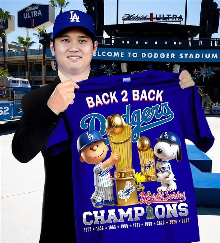 LA Dodgers X Peanuts T-Shirt Back To Back Champions Clothing LA Dodgers Merch Fans Gifts-1 LA Dodgers X Peanuts T-Shirt Back To Back Champions Clothing LA Dodgers Merch Fans Gifts-1