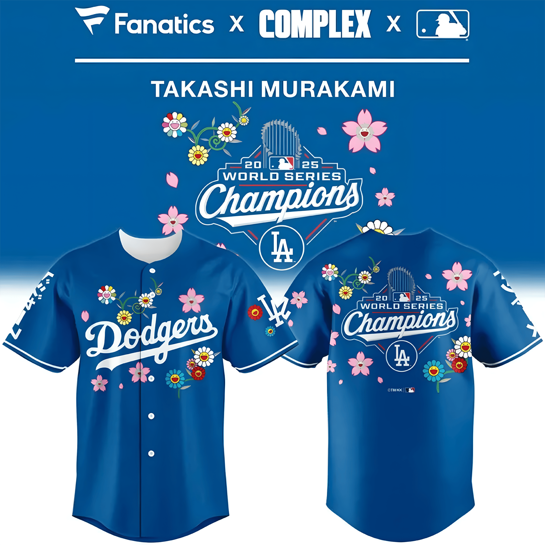 LA Dodgers X Takashi Murakami Jersey World Series Champions Merch LA Dodgers Football Gifts-1 LA Dodgers X Takashi Murakami Jersey World Series Champions Merch LA Dodgers Football Gifts-1