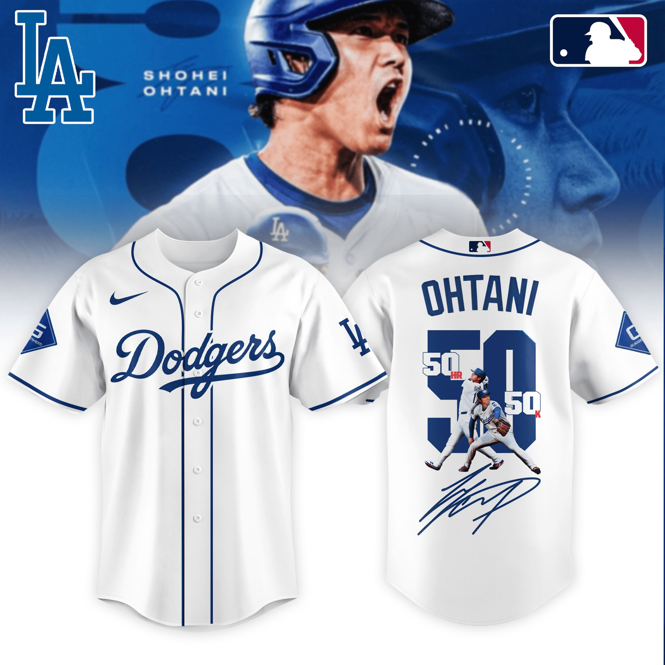 LA Dodgers x Shohei Ohtani 50 50 Home Run Jersey Editions Limited +Selling Out Fast-1