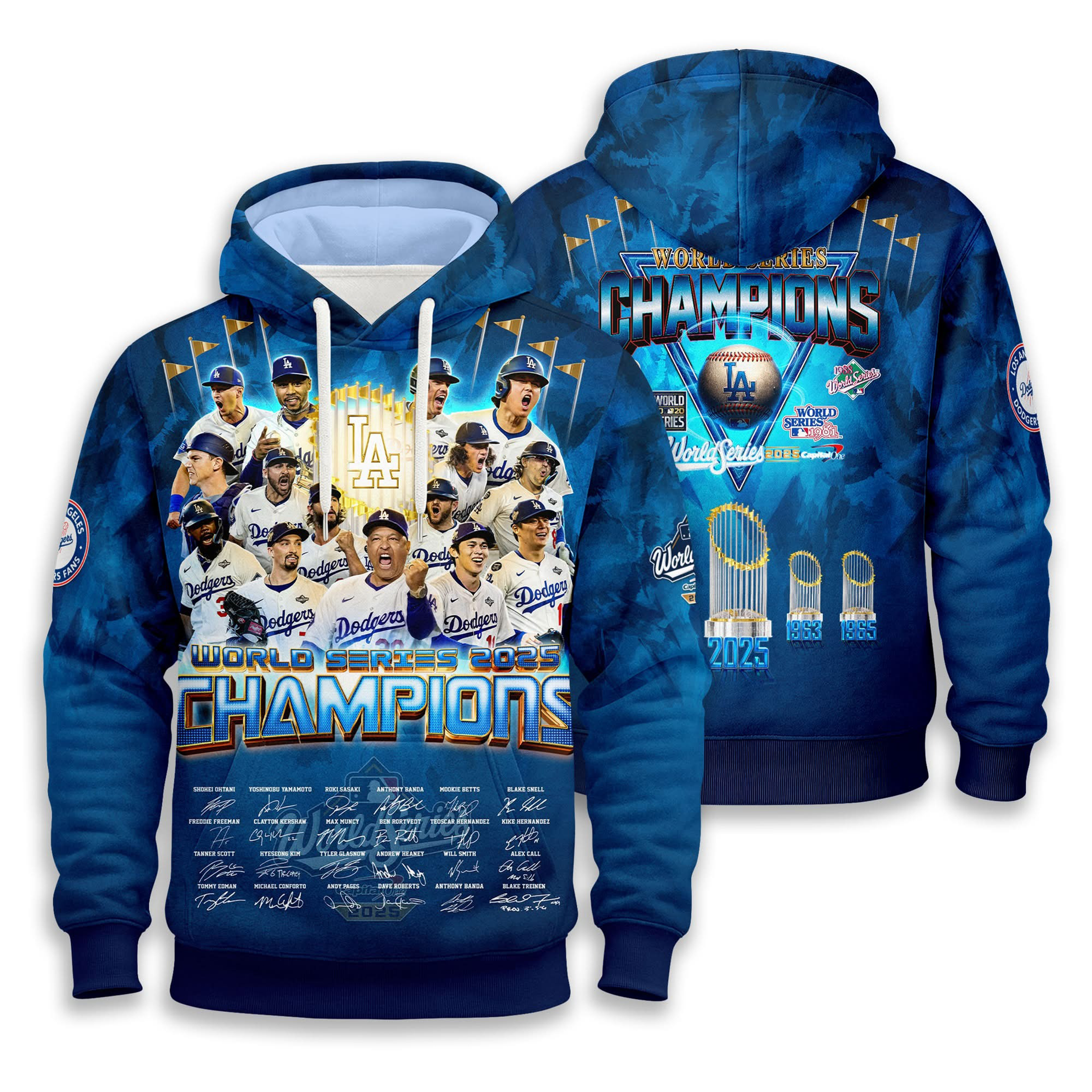 LAD World Series 2025 Champions Hoodie World Series Merch LA Dodgers Clothing Gifts-1