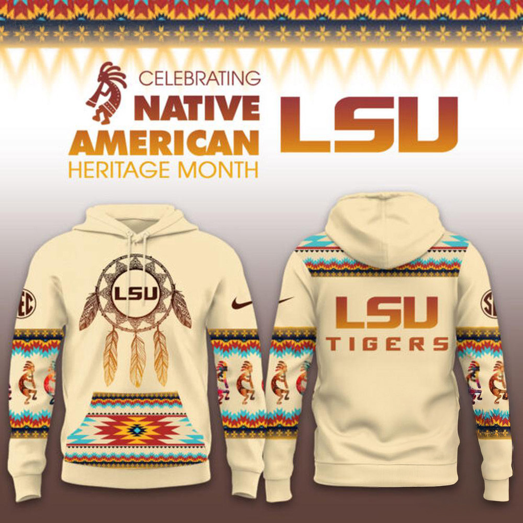 LSU Tigers 2025 NCAA Native American Heritage Hoodie Tigers Merch Christmas Gifts For Father-1