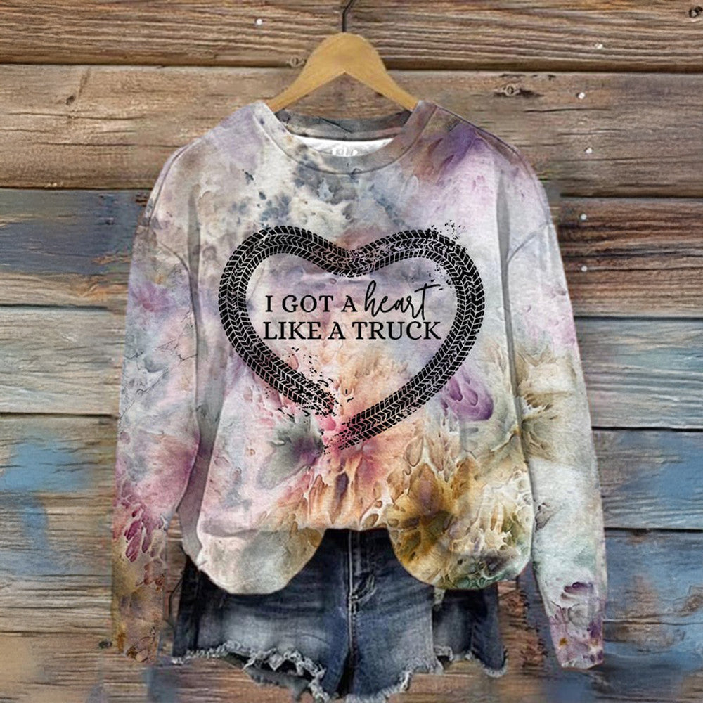 Lainey Wilson Merch I Got Heart Like A Truck Sweatshirt Music Country Gifts For Fans-1