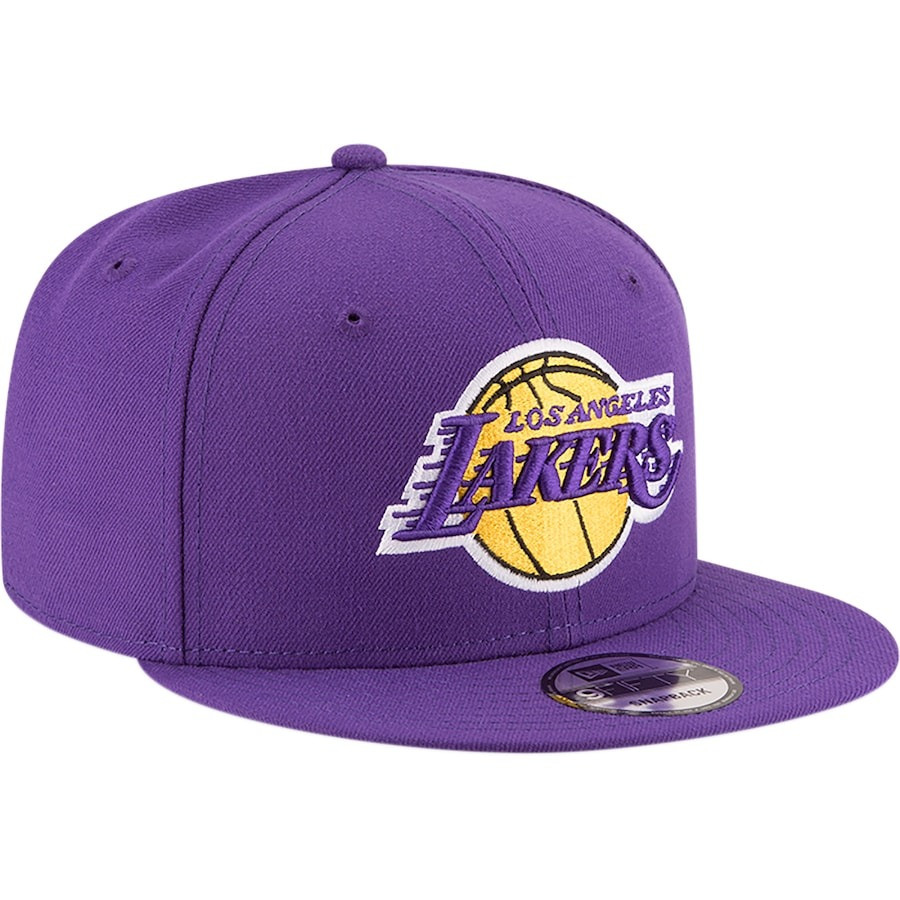 Lakers Hat Los Angeles Lakers New Era 9FIFTY Snapback Cap Basketball Gifts For Fans-1