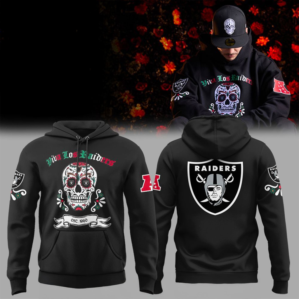Las Vegas Raiders Hispanic Heritage Hoodie Raiders Merch Halloween Gift For Brother-1