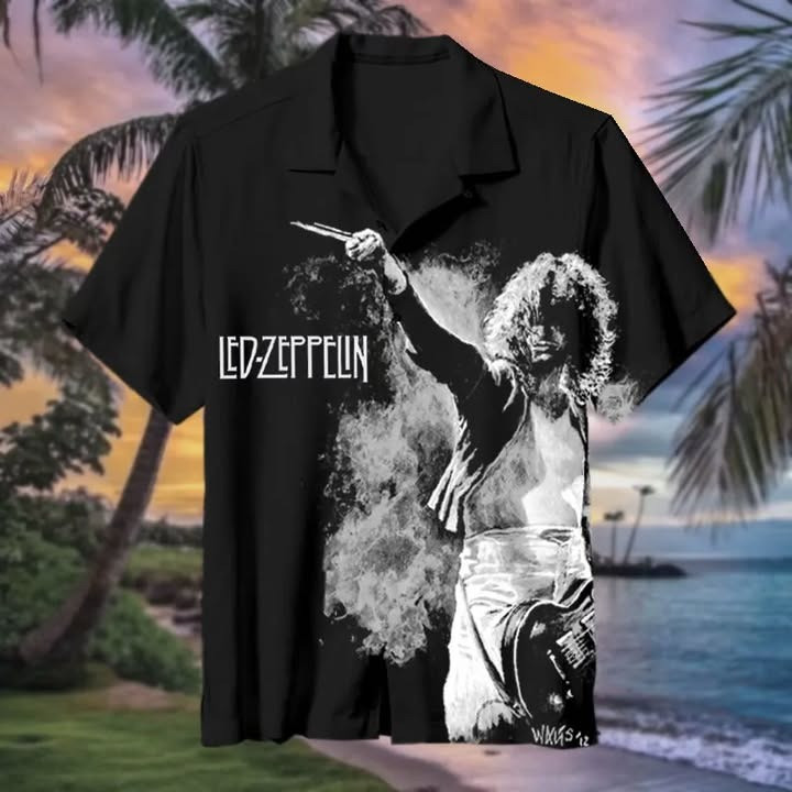 Led-Zeppelin Hawaiian Shirt Fan Merch Unique Gift For Led Zeppelin Lovers-1