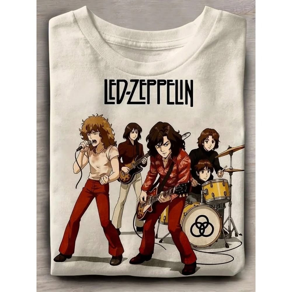 Led-Zeppelin T-Shirt Fan Art Rock Music Gifts For Led Zeppelin Lovers Fans Merchandise-1