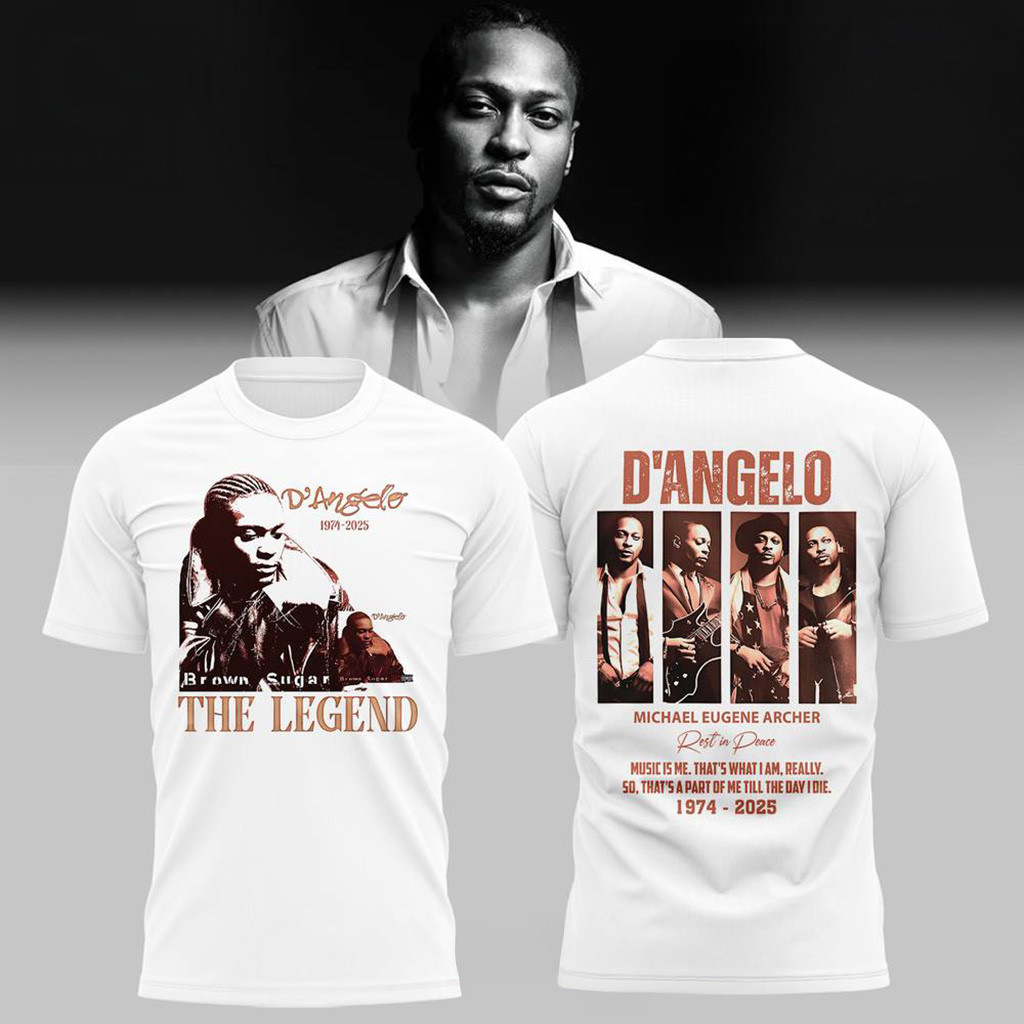 Legendary RB Singer D'Angelo Rest in Peace T-Shirt D'Angelo Memorial Shirt Gifts For Fans-1