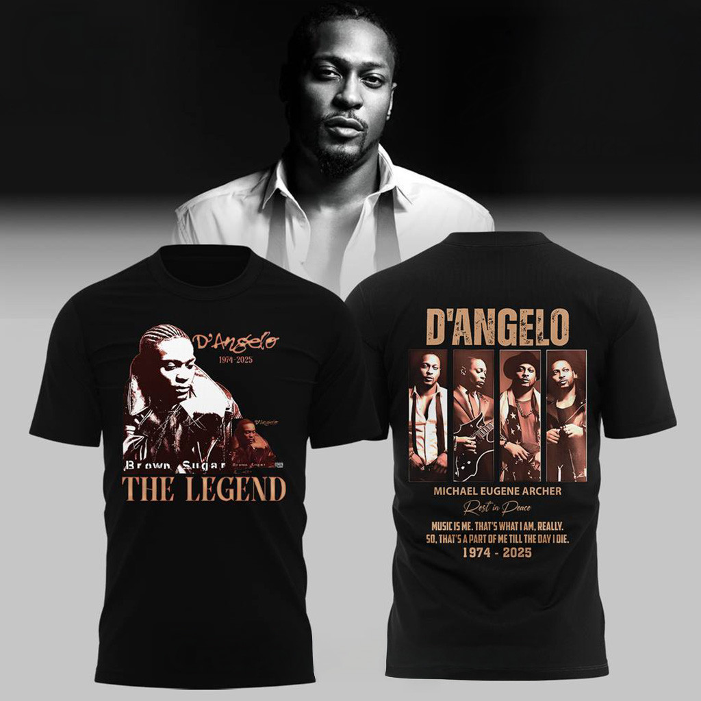 Legendary RB Singer D'Angelo Rest in Peace T-Shirt RIP D'Angelo Merch Gifts For Father-1