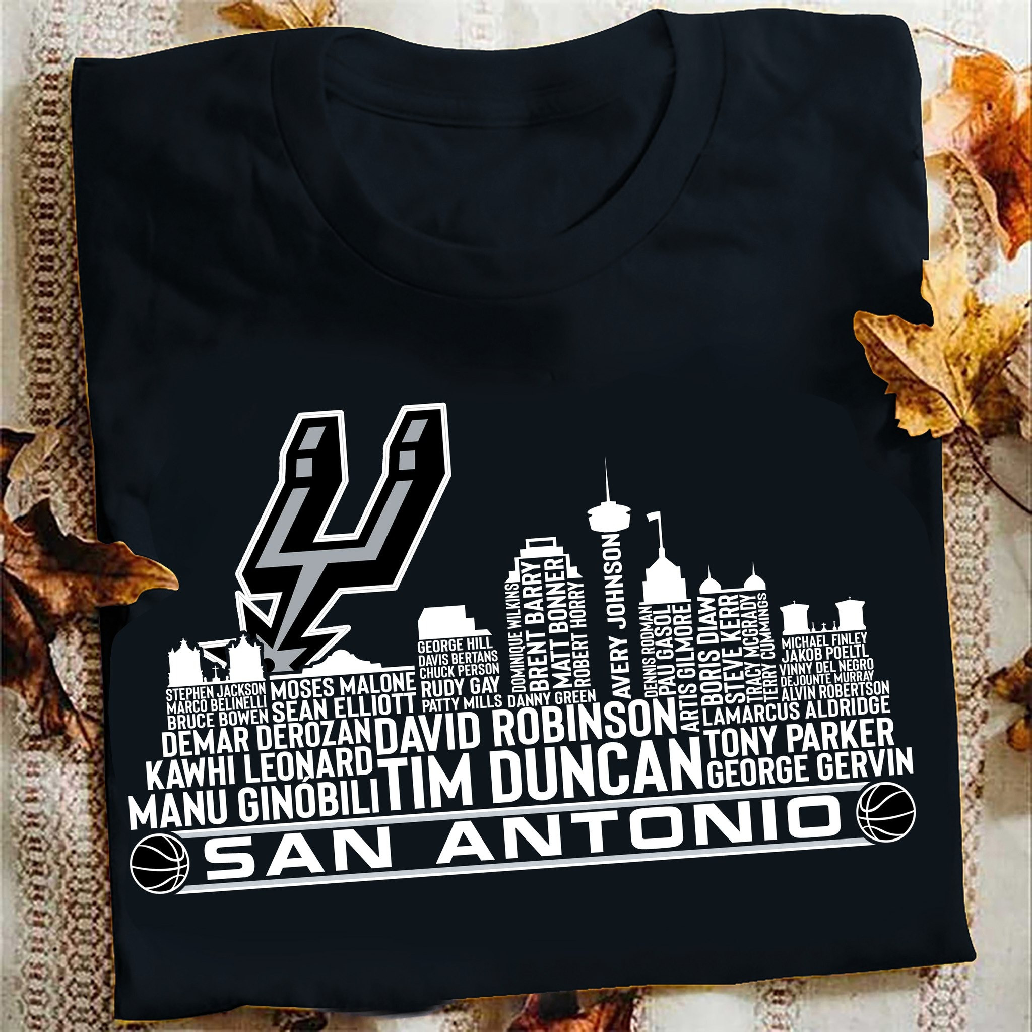 Legends Of San Antonio Spurs T-Shirt Best Gifts For Basketball Lovers Fans-1