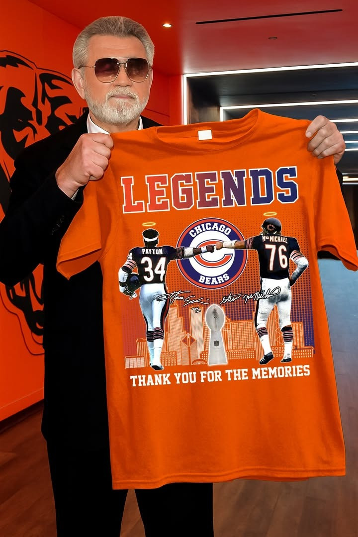 Legends Payton McMichael Chicago Bears T-Shirt Thank You For The Memories Gifts For Fans-1