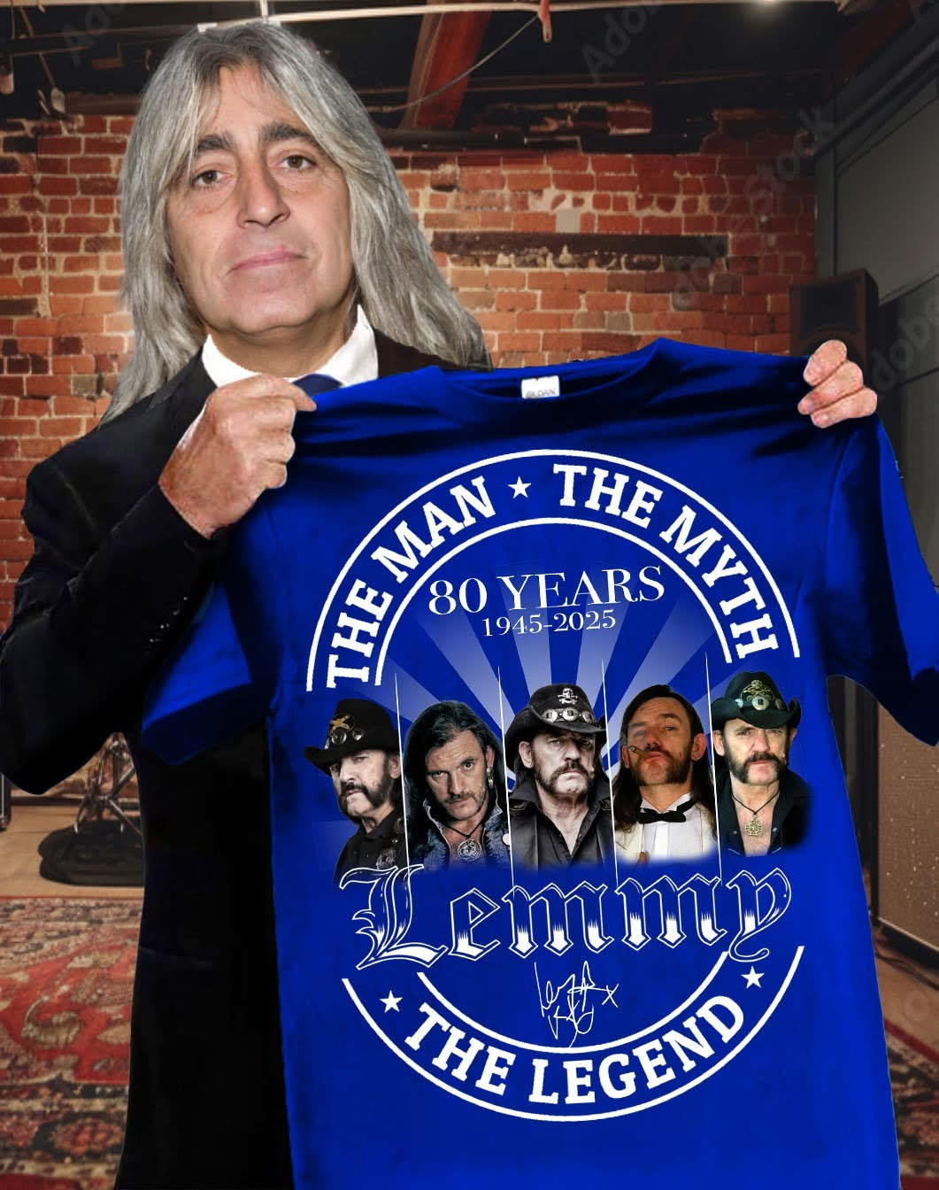 Lemmy The Man Myth The Legend 80 Years 1945-2025 Shirt Lemmy Kilmister Merch Fan Gifts-1