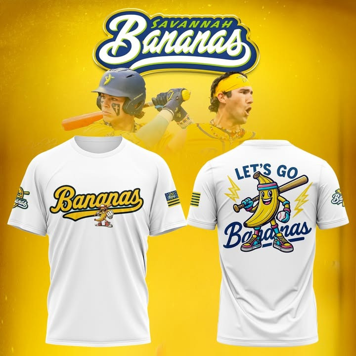 Let's Go Bananas T-Shirt Savannah Bananas Nation Merch Gifts For Baseball Lovers Fans-1
