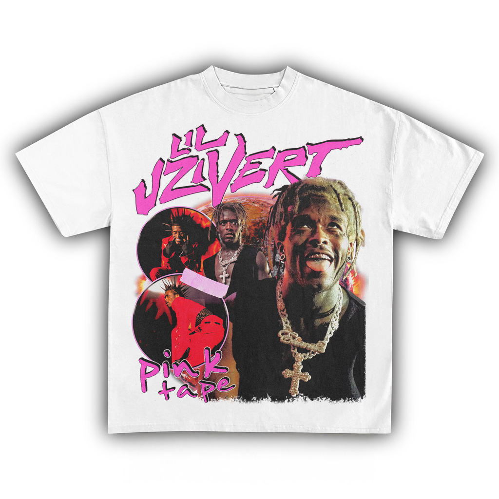 Lil Uzi Vert Pink Tape T-Shirt Lil Uzi Vert Merch Music Lover Gifts For Him-1