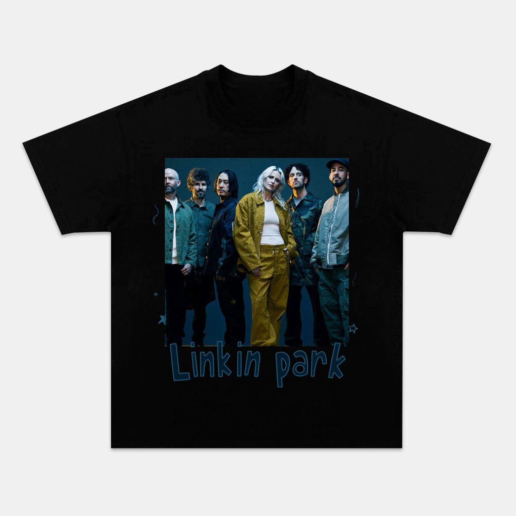 Linkin Park 2024 Graphic T-Shirt Black Linkin Park Merch Christmas Gifts For Rock Band Fans-1