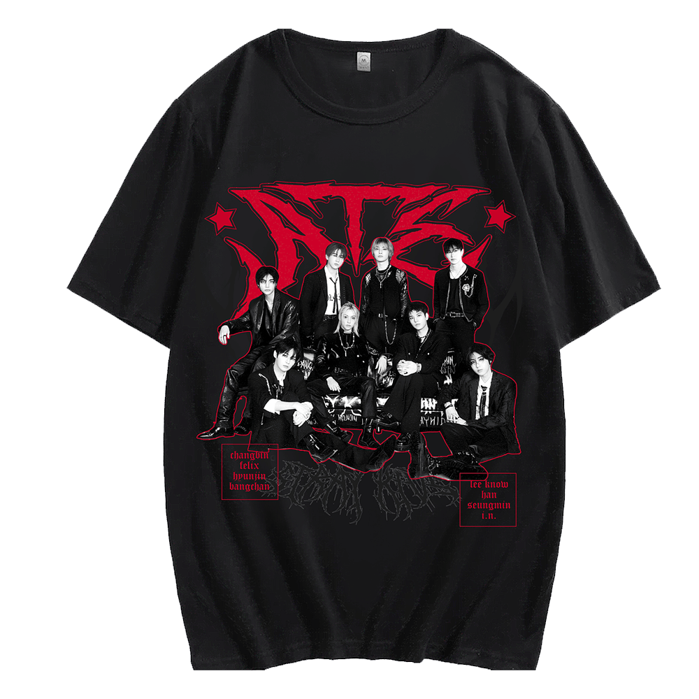 Live Nation Stray Kids Merch Stray Kids 8 DominATE World Tour T-Shirt Online Mother Day Gifts-1