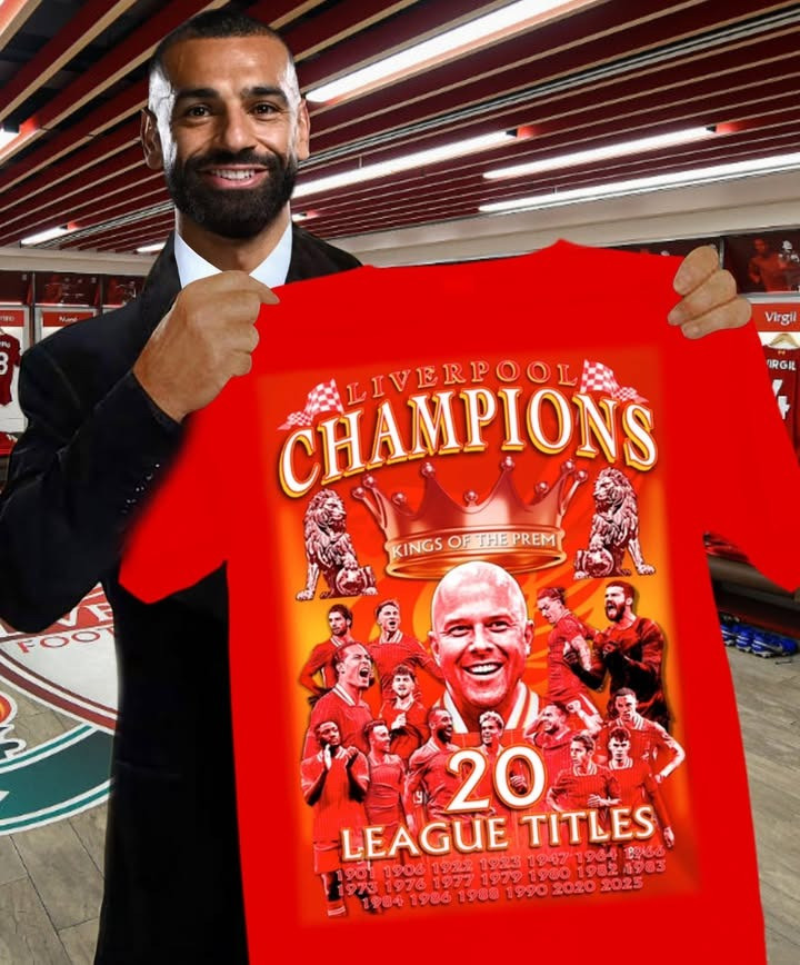 Liverpool Champions League T-Shirt 20 League Titles Liverpool Championship Premier League-1