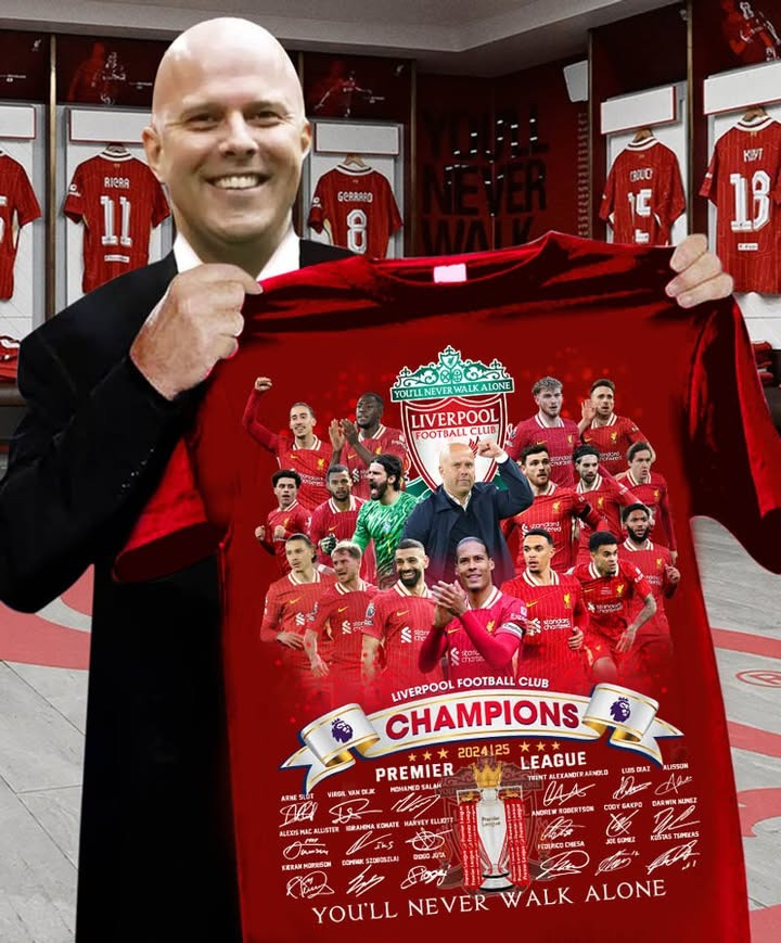 Liverpool Champions League T-Shirt 2024 25 You Never Walk Alone Liverpool FC Fan Club Merch-1