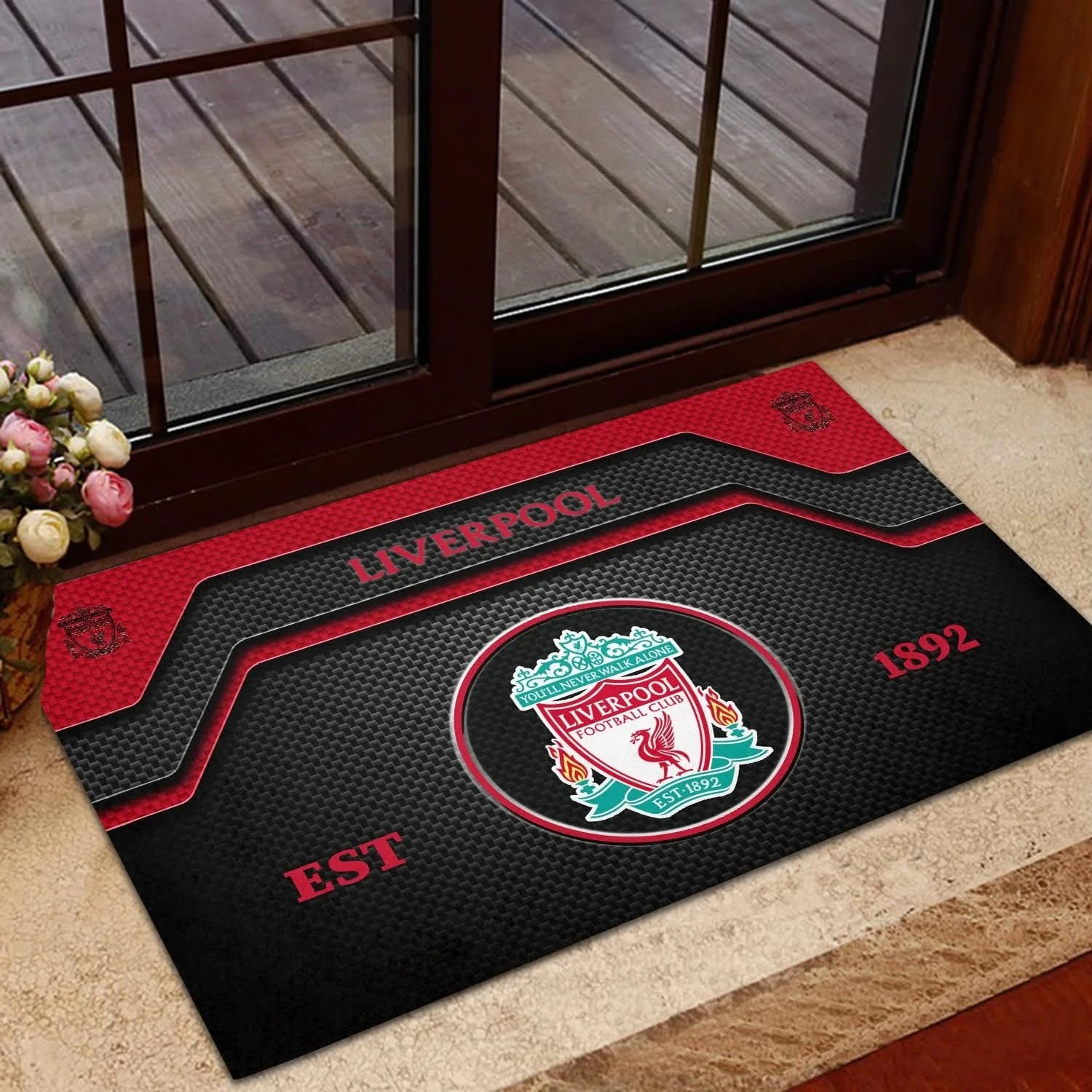 Liverpool Champions Premier League 2025 Doormat Merchandise Football Club L.F.C Fan Gifts-1 Liverpool Champions Premier League 2025 Doormat Merchandise Football Club L.F.C Fan Gifts-1