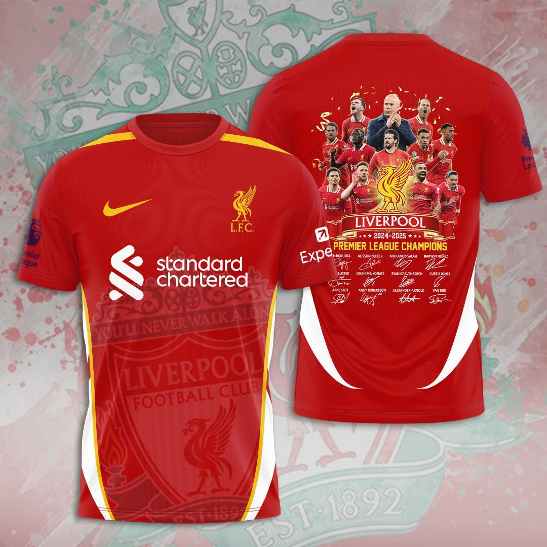 Liverpool Champions Premier League Shirt 2024 25 Liverpool Football FC Fan Merch Gifts-1