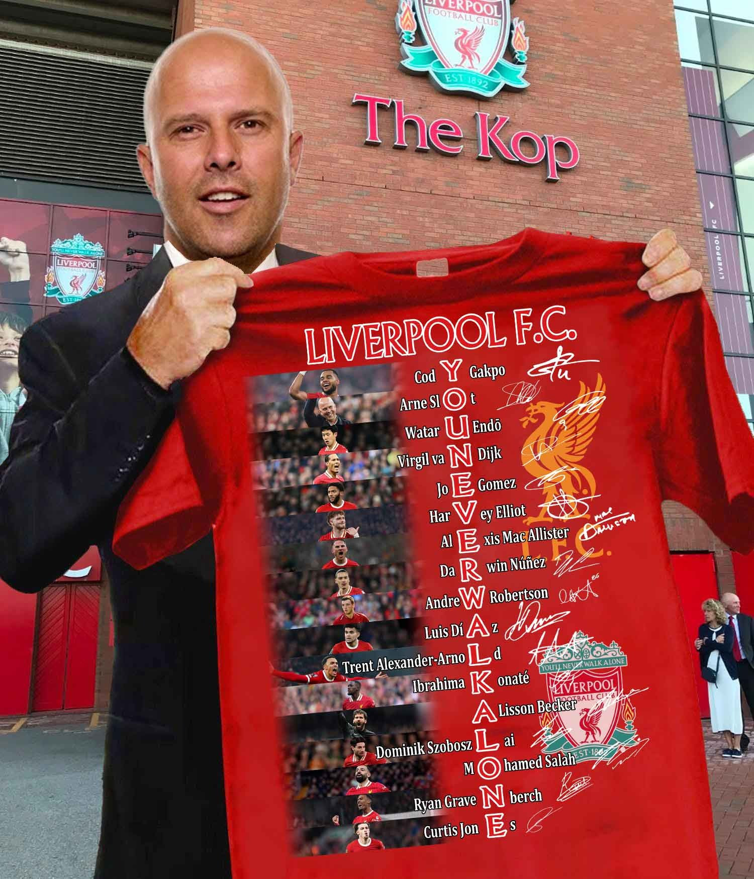 Liverpool F.C Shirt Players Signature Liverpool Football Club Gifts For Fans For Him-1