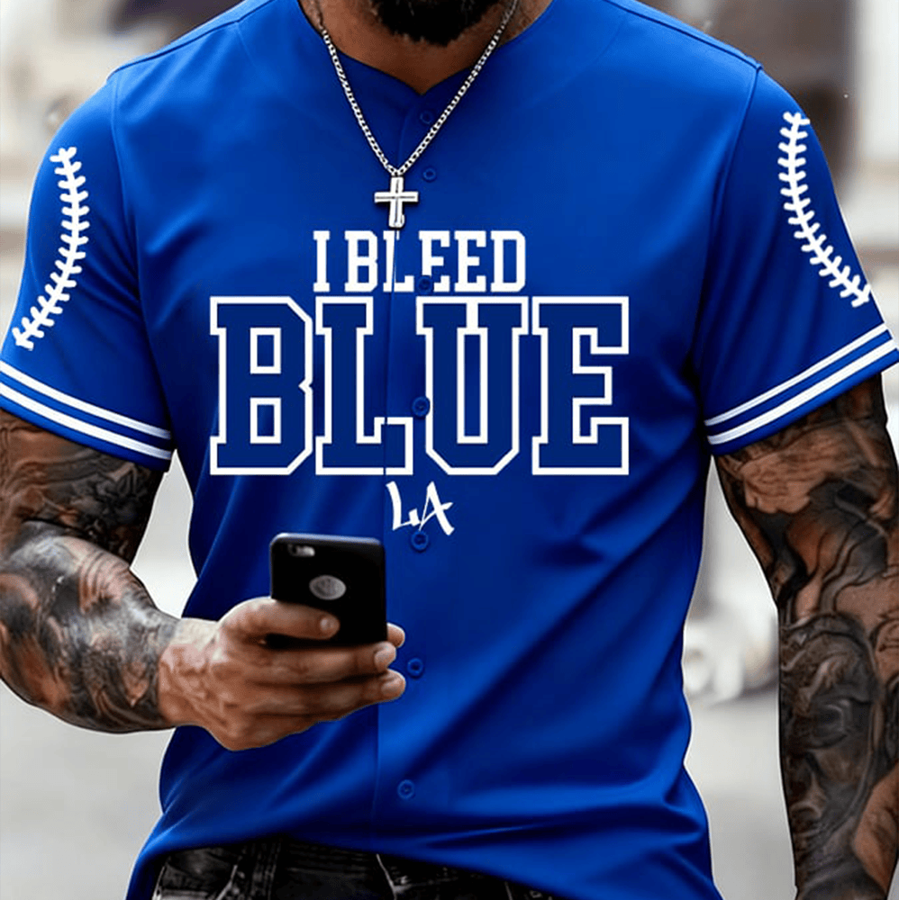 Los Angeles Baseball 2025 Jersey I Bleed Blue Los Angeles Dodgers Baseball Presents-1 Los Angeles Baseball 2025 Jersey I Bleed Blue Los Angeles Dodgers Baseball Presents-1