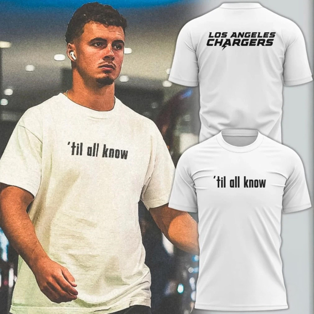 Los Angeles Chargers Til All Nnow T-Shirt Chargers Merch Christmas Present For Dad-1