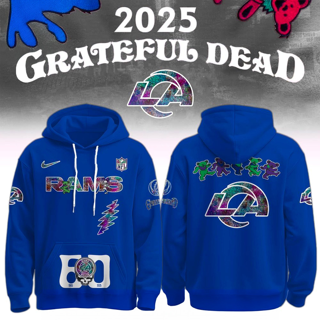 Los Angeles Chargers x Grateful Dead 60th Hoodie Chargers Merch Christmas Presents For Him-1 Los Angeles Chargers x Grateful Dead 60th Hoodie Chargers Merch Christmas Presents For Him-1